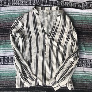 Pinstripe collared shirt